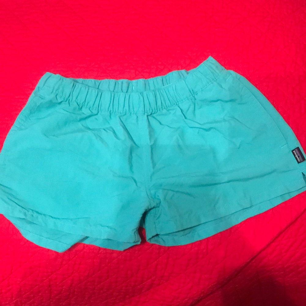 Patagonia teal shorts